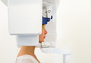 Patient receiving 3D scan