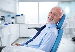 Man waiting to see dentist in Ware