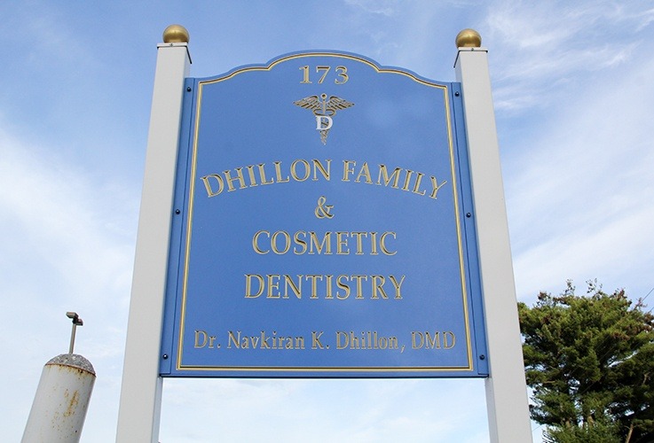 Dhillon Family & Cosmetic Dentistry sign