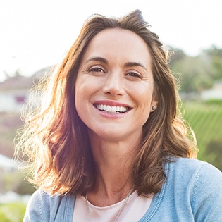 Woman with beautiful healthy smile