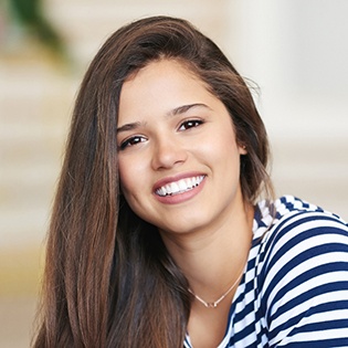 Young woman with beautiful smile